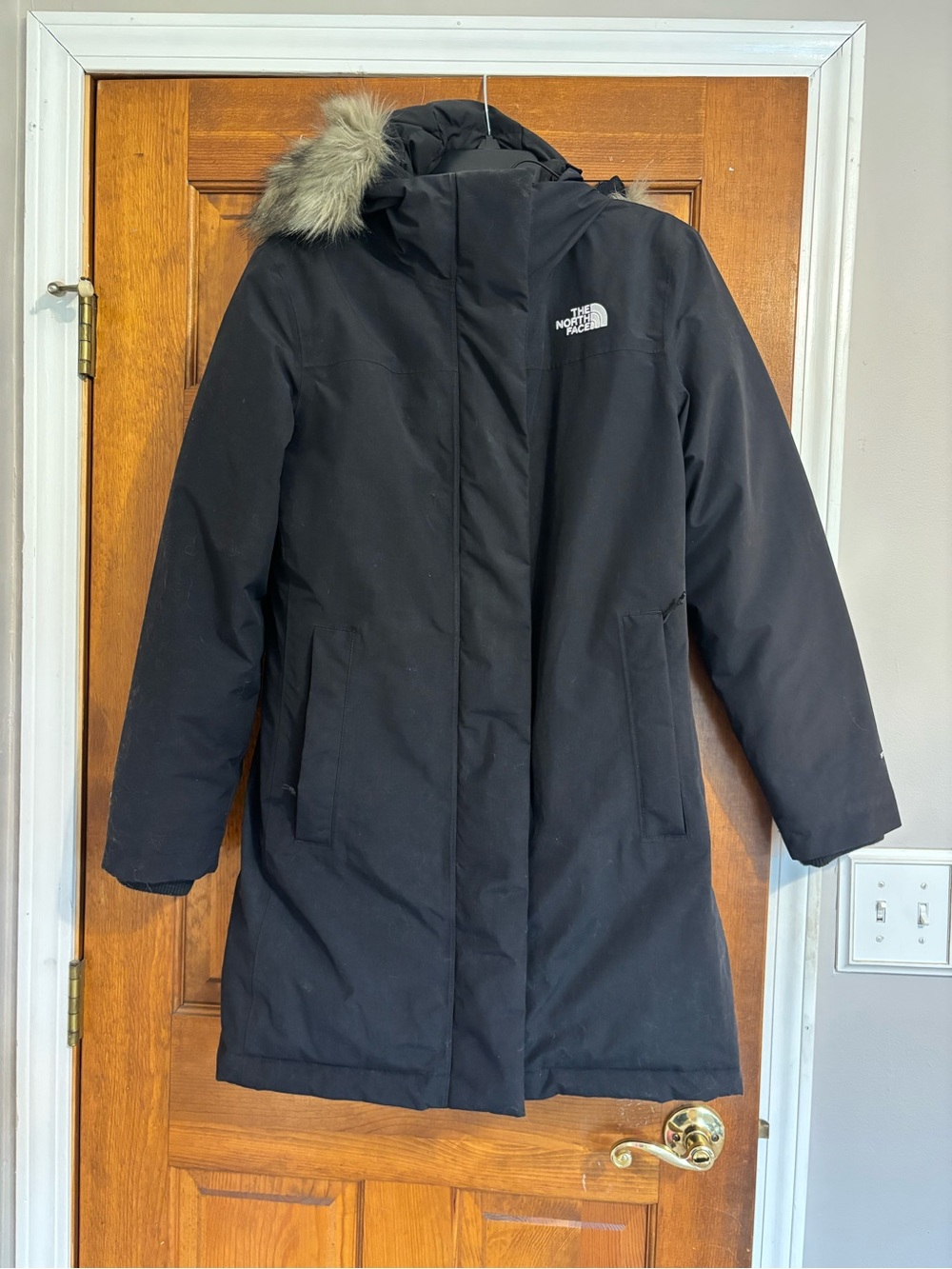 The North Face Women’s Black Arctic Parka with Fur-Trim Hood